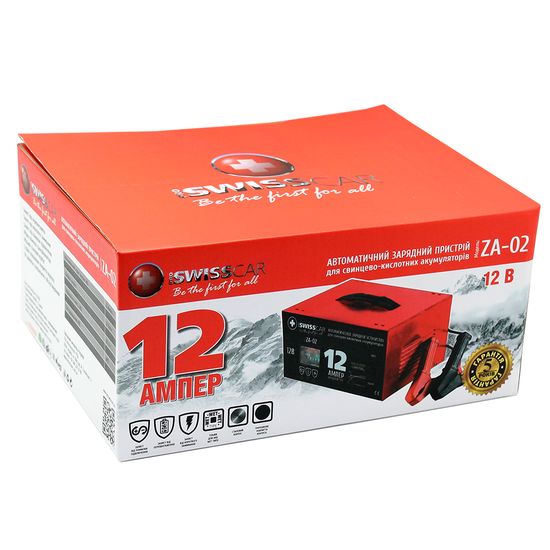 Автоматичний зарядний пристрій для автомобільних акумуляторів ZA-02 PROSWISSCAR (001527), зображення 3