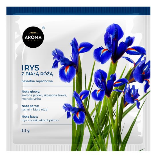 Ароматичні саше Aroma Home, Базова серія, Ірис з білою трояндою 5,5 г (100216), Аромат: Ирис с белой розой