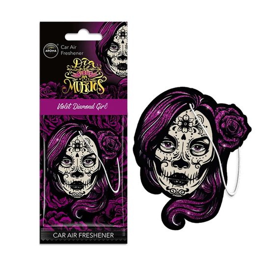 Автомобильный ароматизатор Aroma Car Dia De Los Muertos - Violet ​Diamond Girl (103781), Аромат: Violet ​Diamond Girl, изображение 2