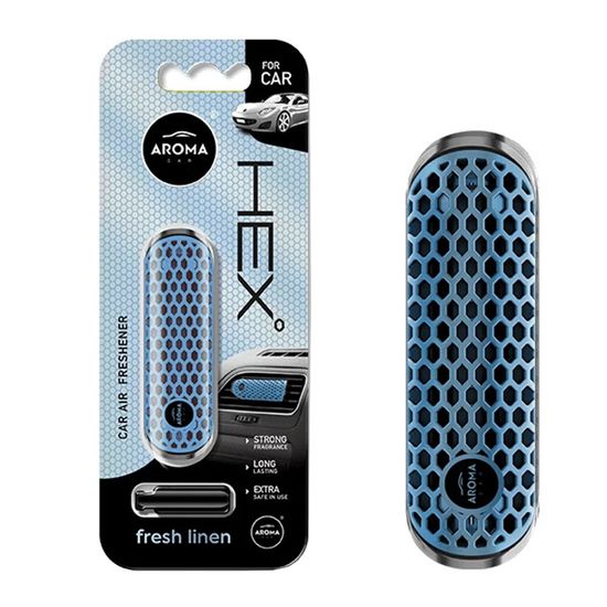 Автомобільний ароматизатор Aroma Car HEX - Fresh Linen (104474), Аромат: Fresh Linen, зображення 2
