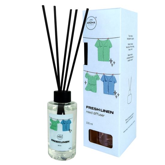 Ароматичні палички Aroma Home Basic Line - Fresh Linen 135 мл (107659), Аромат: Fresh Linen
