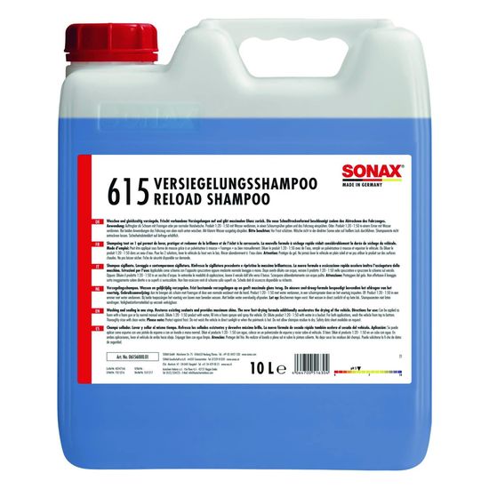 Автошампунь для миття і захисту кузова 10 л SONAX PROFILINE Reload Shampoo (615600)