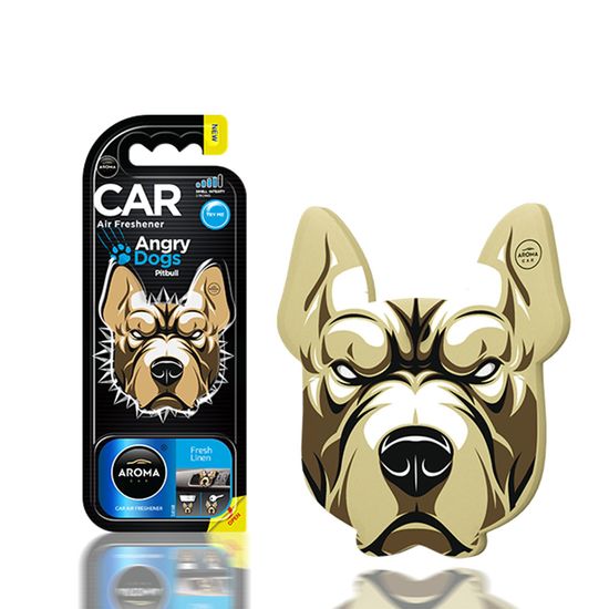 Автомобільний ароматизатор Aroma Car Angry Dogs - Fresh Linen (831839), Аромат: Fresh Linen