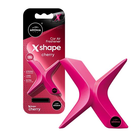 Автомобільний полімерний ароматизатор Aroma Car X Shape - Cherry (108960), Аромат: Cherry, зображення 2