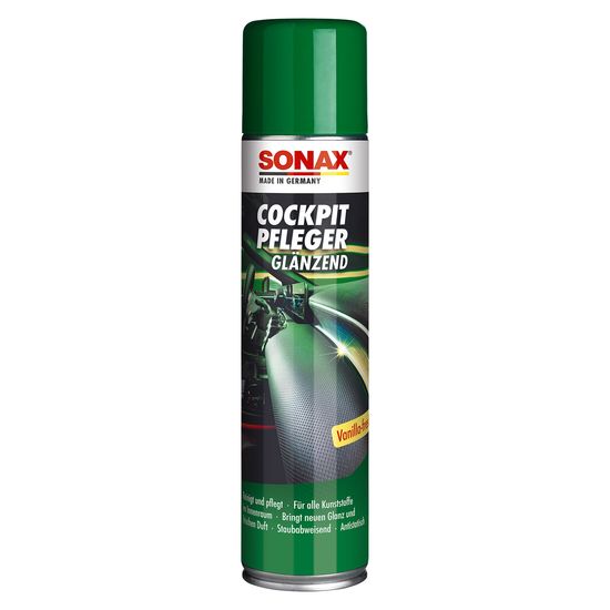 Очисник пластику глянцевий 400 мл SONAX Cockpitpfleger - vanilla-fresh (342300), Об’єм: 400 мл, Аромат: Ваніль
