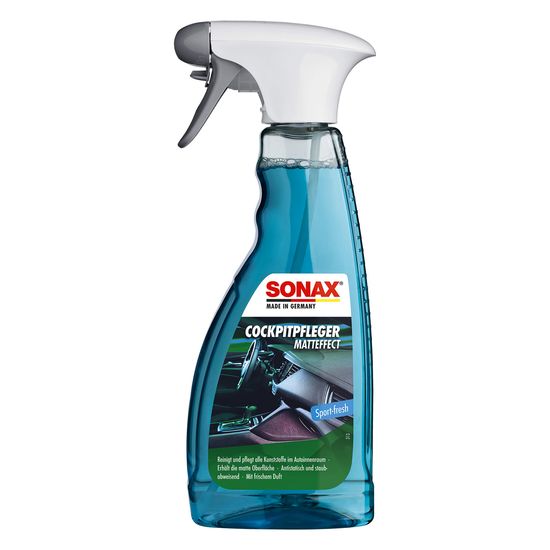 Очищувач-поліроль пластика матовий 500 мл SONAX Cockpitpfleger Matteffect Sport-fresh (357241), зображення 2