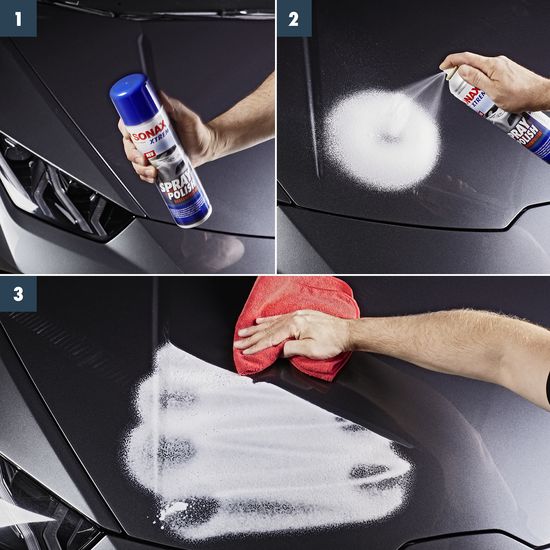 Пінний поліроль-очисник кузова з блиском 320 мл SONAX XTREME SprayPolish (241300), зображення 4