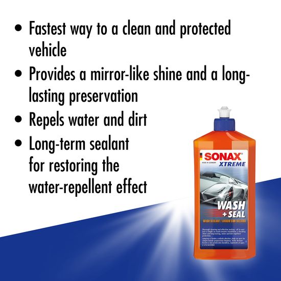 Шампунь-консервант для лакофарбового покриття 500 мл SONAX XTREME Wash + Seal (244200), зображення 7