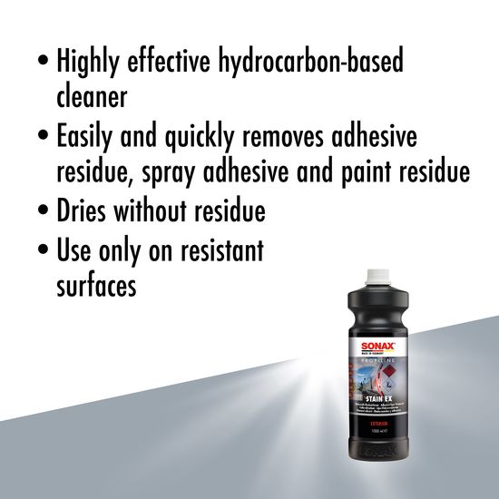 Очисник плям та залишків клею 1 л SONAX PROFILINE StainEx (253300), зображення 9