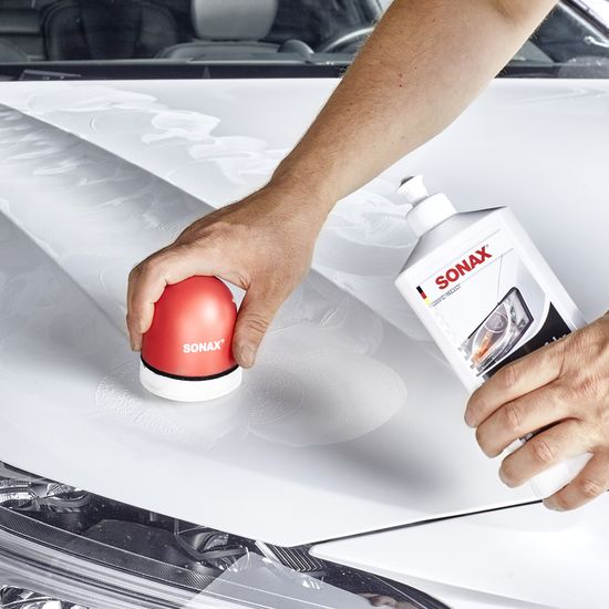 Цветной полироль с воском белый 500 мл SONAX Polish&Wax Color (296000), Объем (В): 500 мл, изображение 5
