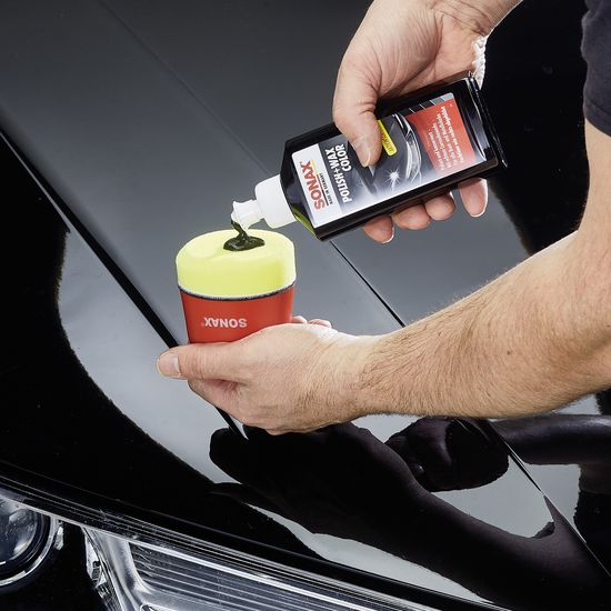 Кольоровий поліроль з воском чорний 250 мл SONAX Polish&Wax Color (296141), Об’єм: 250 мл, зображення 5