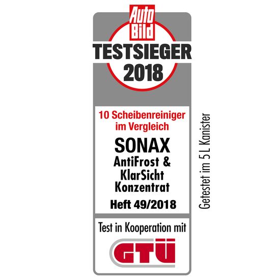 Концентрат омивача скла зимовий -70 ° С 1 л SONAX Antifrost + Klarsicht Konzentrat (332300), зображення 6