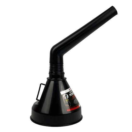 Воронка універсальна для бензину, дизильного палива, олії та інших ПММ з сітчастим фільтром (чорна) SA-121 SAPFIRE Plastic Automotive Petrol Funnel  (401424), Колір: Чорний, зображення 3