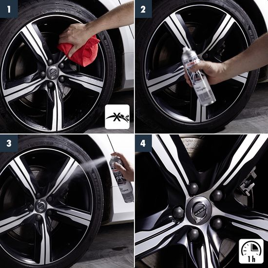 Захисне покриття сталевих хромованих і легкосплавних дисків 400 мл SONAX Wheel Rim Coating (436300), зображення 4