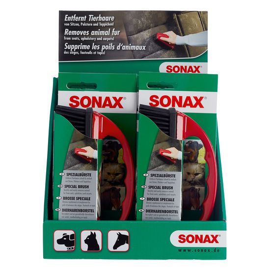 Спеціальна щітка для видалення вовни тварин із текстильного покриття SONAX Spezialbürste zur Entfernung von Tierhaaren (491400), зображення 2
