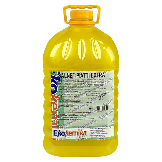 Концентрований засіб для ручного миття посуду 5 л Ekokemika Clean Line SALNET PIATTI EXTRA (570355)