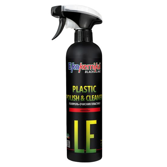 Поліроль-очисник пластику (ваніль) 500 мл Ekokemika Black Line PLASTIC POLISH&CLEANER «VANILLA» (780538)
