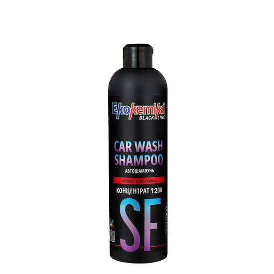 Автошампунь з ароматом полуниці 500 мл Ekokemika Black Line CAR WASH SHAMPOO (780620), зображення 2