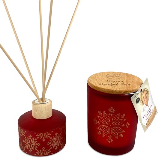 Набір з ароматичної свічки та аромапалочок Aroma Home XMASS BOX "Вечірня кориця" 150г + 100мл (832010), зображення 5