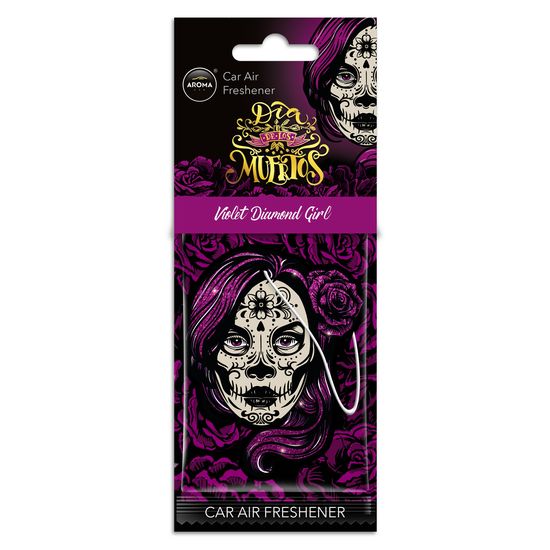 Автомобильный ароматизатор Aroma Car Dia De Los Muertos - Violet ​Diamond Girl (103781), Аромат: Violet ​Diamond Girl
