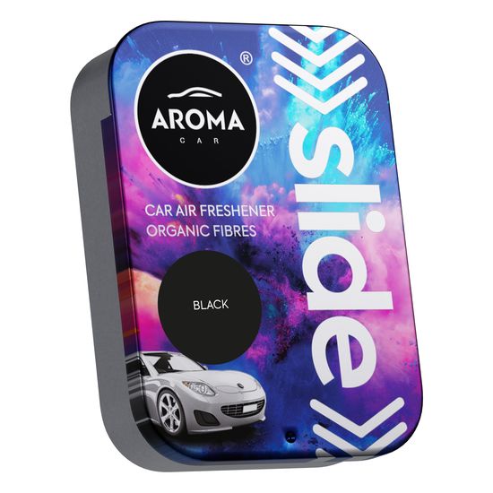 Автомобильний ароматизатор Aroma Car Organic SLIDE - Black (116903), Аромат: Black