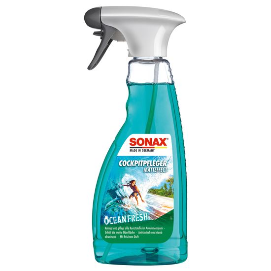 Очищувач-поліроль пластика матовий 500 мл SONAX Cockpitpfleger - ocean-fresh (364241), зображення 2