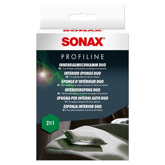 Губка двостороння для очищення інтер'єру SONAX InnenraumSchwamm Duo (419300), зображення 2