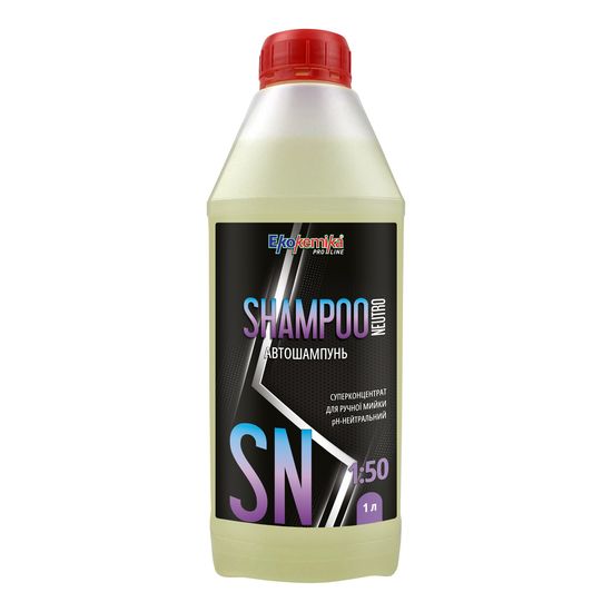 Автошампунь для ручной мойки 1 л Ekokemika Pro Line SHAMPOO NEUTRO 1:50 (780828), Об’єм: 1 л