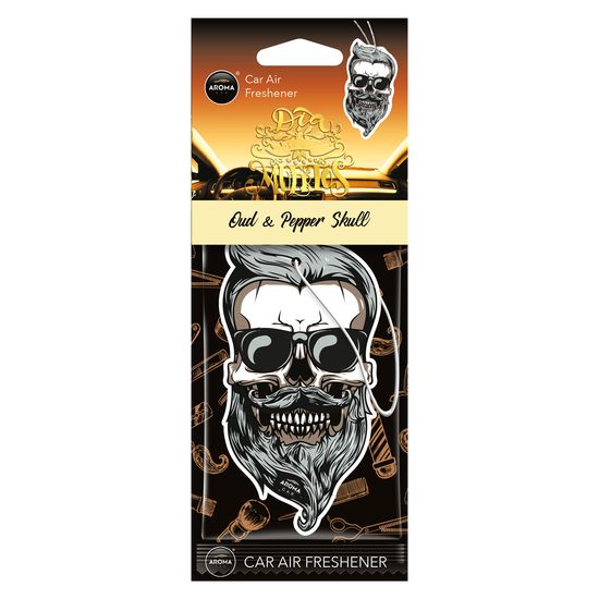 Автомобільний ароматизатор Aroma Car Dia De Los Muertos - Oud & Pepper Skull (831204), Аромат: Oud & Pepper Skull