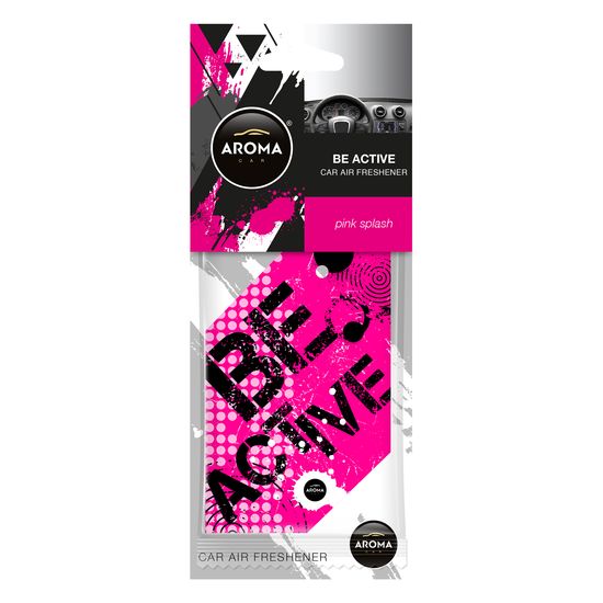 Автомобільний ароматизатор Aroma Car Be Active - Pink Splash (831624), Аромат: Pink Splash