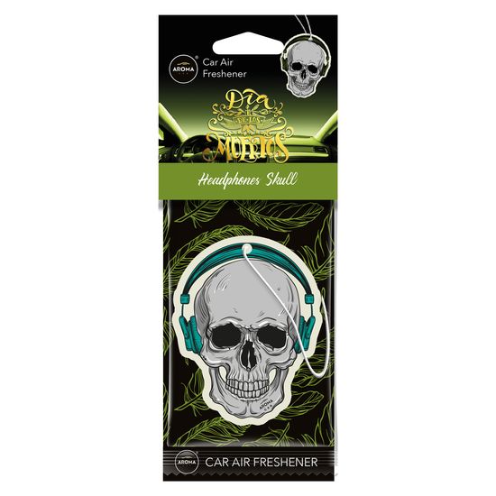Автомобільний ароматизатор Aroma Car Dia De Los Muertos - Headphone Skull (832775), Аромат: Headphone Skull