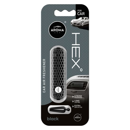 Автомобільний ароматизатор Aroma Car HEX - Black (835752), Аромат: Black