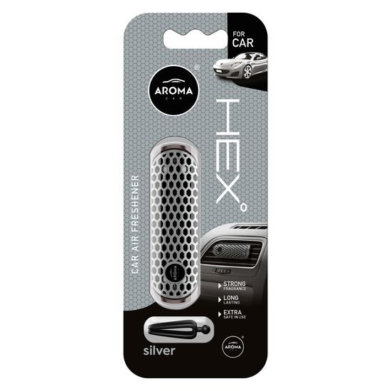 Автомобільний ароматизатор Aroma Car HEX - Silver (835769), Аромат: Silver