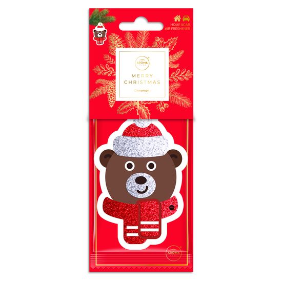 Ароматизатор "Ведмідь" Aroma Home Merry Christmas - Cinnamon (836865)