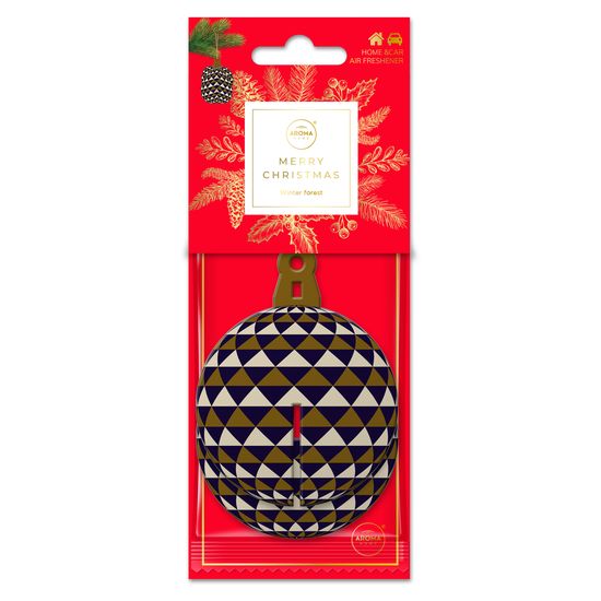 Ароматизатор "Різдвяна кулька блакитна 3D" Aroma Home Merry Christmas - Winter forest (836896)