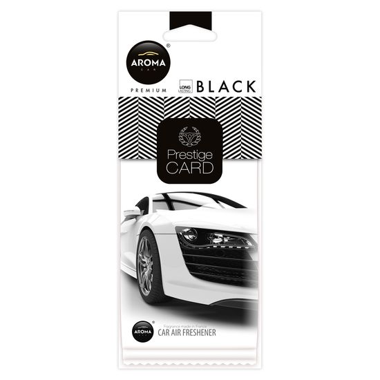 Автомобільний ароматизатор Aroma Car Prestige Card - Black (926644), Аромат: Black