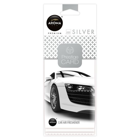 Автомобільний ароматизатор Aroma Car Prestige Card - Silver (926651), Аромат: Silver