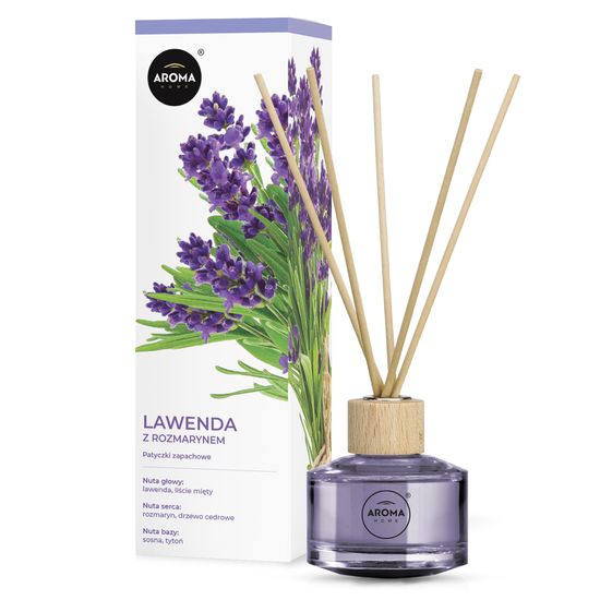 Ароматичні палички Лаванда з розмарином 50 мл Aroma Home Basic Line Lavender with Rosemary (927634), Аромат: Лаванда с розмарином