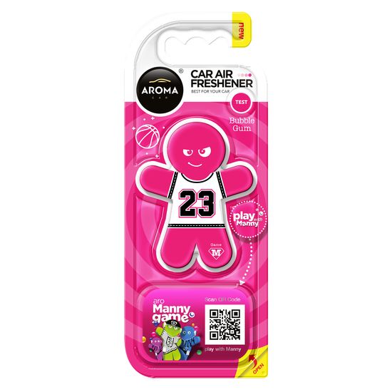Автомобільний ароматизатор Aroma Car Manny - Bubble Gum (929942), Аромат: Bubble Gum