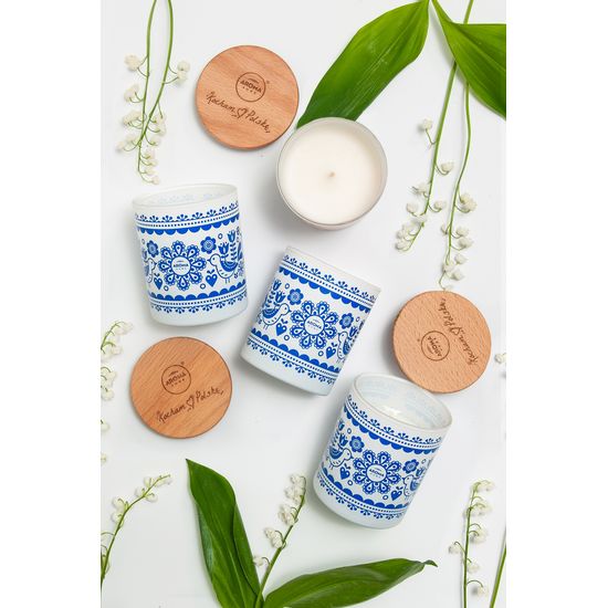Ароматична свічка Aroma Home, I love Poland, Конвалія 150 г  (837398), Аромат: Ландыш, зображення 4