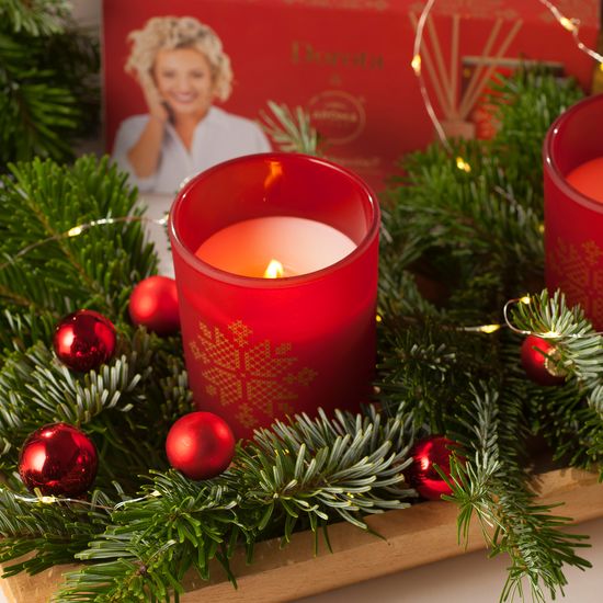 Набір з ароматичної свічки та аромапалочок Aroma Home XMASS BOX "Вечірня кориця" 150г + 100мл (832010), зображення 3