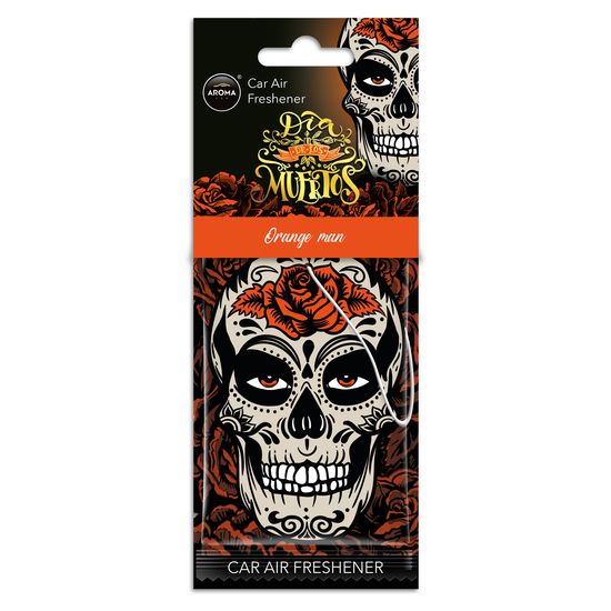 Автомобільний ароматизатор Aroma Car Dia De Los Muertos - Skull Orange Man (10379)