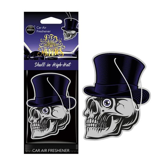 Автомобільний ароматизатор Aroma Car Dia De Los Muertos - Skull in a High Hat (10380), зображення 2
