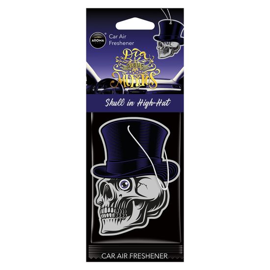 Автомобільний ароматизатор Aroma Car Dia De Los Muertos - Skull in a High Hat (10380)