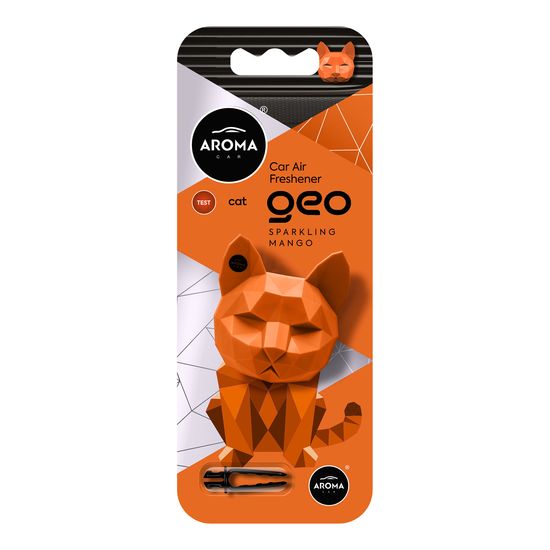 Автомобільний полімерний ароматизатор Aroma Car GEO Cat - Sparkling Mango (12059), Аромат: Sparkling Mango