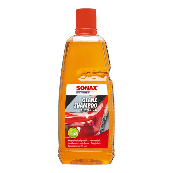 Шампунь для мийки автомобіля з блиском (концентрат) 1 л SONAX Glanzshampoo Konzentrat (314300)