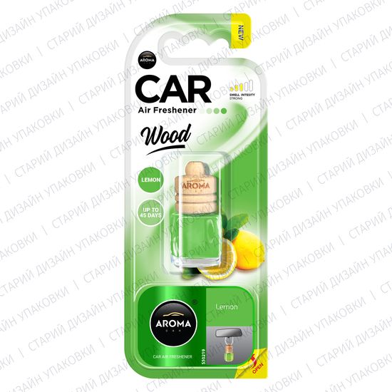 Автомобильный ароматизатор Aroma Car Wood - Lemon 6 мл (631081), Аромат: Lemon, зображення 2