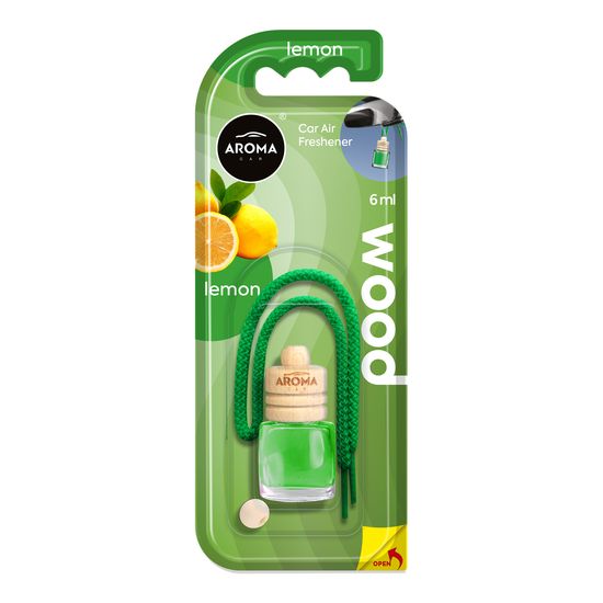 Автомобильный ароматизатор Aroma Car Wood - Lemon 6 мл (631081), Аромат: Lemon