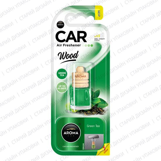 Автомобильный ароматизатор Aroma Car Wood - Green Tea 6 мл (631197), Аромат: Green Tea, зображення 2