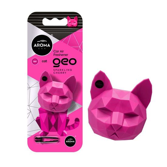 Автомобільний полімерний ароматизатор Aroma Car GEO Cat - Sparkling Cherry (12150), Аромат: Sparkling Cherry, зображення 2